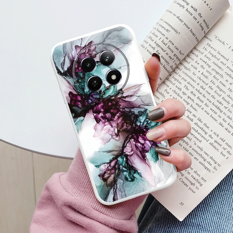 Luxury Marble Art Soft TPU Protective Back Cover - Shockproof Fashion Case
