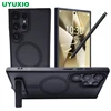 UYUXIO Magnetic Mobile Phone Case with Kickstand for Samsung Galaxy S25 S24 S23 Ultra FE S22 Plus Cover Stand Cases with Holder 1