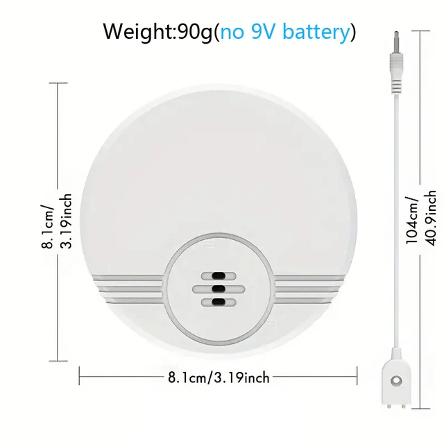 Dual detection Water Sensor 135dB Alarm Water Leak Detector Alert Monitoring of Leak and Drip Alarm for Kitchen Bathroom Basemen 4