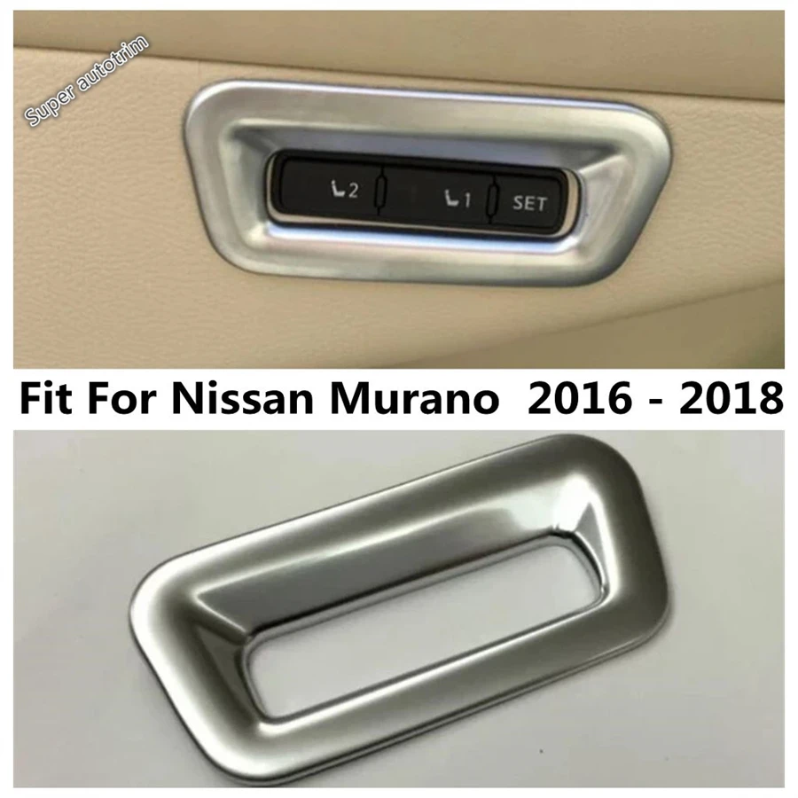 

ABS Seat Adjustment Memory Button Switch Frame Decoration Cover Trim For Nissan Murano 2016 - 2018 Matte Accessories Interior