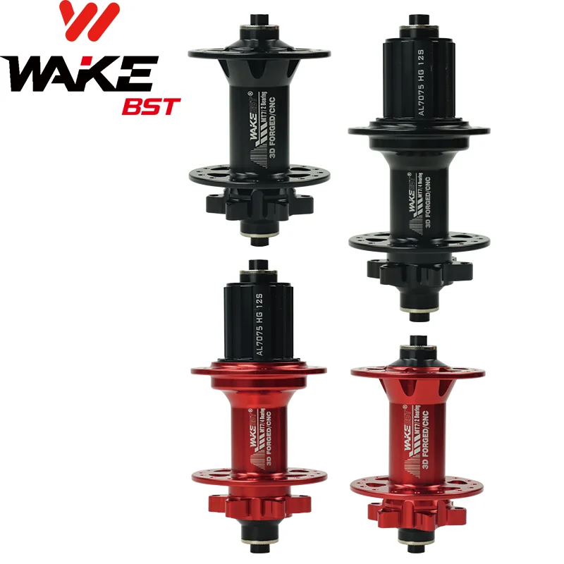 

Wake MTB Hub 32 Holes Front 100mm Rear 135mm Black Red HG Standard QR Cube Mountain Bike Hubs 8 9 10 11 12 Speed for Cycling