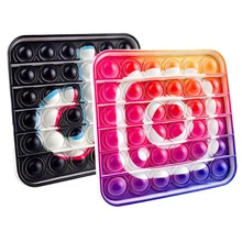 

Bubble Fidget Sensory Toys Carton Puzzle Squeeze Silicone Simple Dimple Gifts Popping Its Anxiety Stress Relief Special Needs