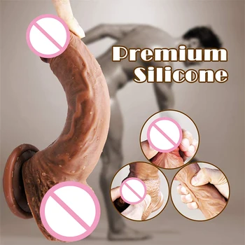 8.2 Inch Realistic Dildo Silicone Penis with Suction Cup XXXXL Dildo for Woman Sexy Toys for Adults Couples 18 + Sex Toys Female 3