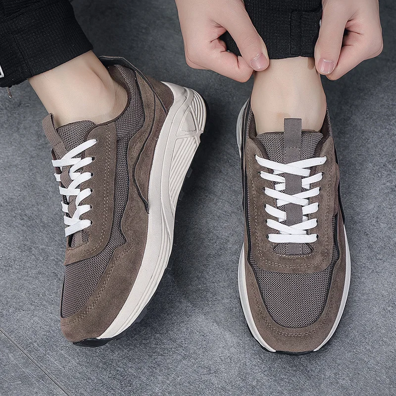 New Sports Casual Shoes Mesh Breathable Men's Shoes Light Color High Quality Lightweight Shoes Low Top Basketball Shoes