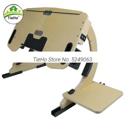 Adjustable Desk Bed Table Laptop Folding Table Aluminum Alloy Standing Computer Desk Ergonomic Lap Desk Home Office Furniture