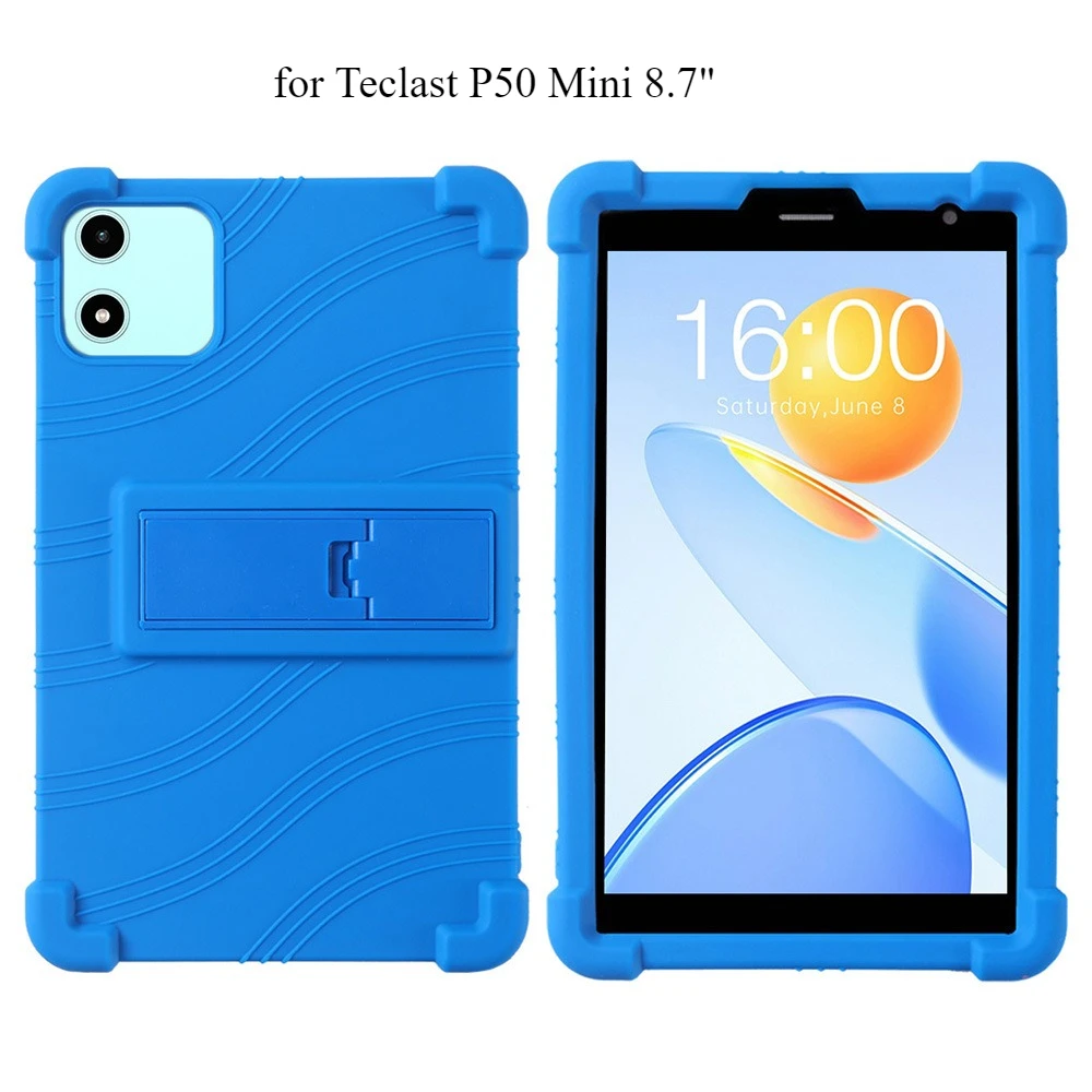 Shockproof Multi-Angle Stand Silicone Protective Tablet Case, 8.7 Inch