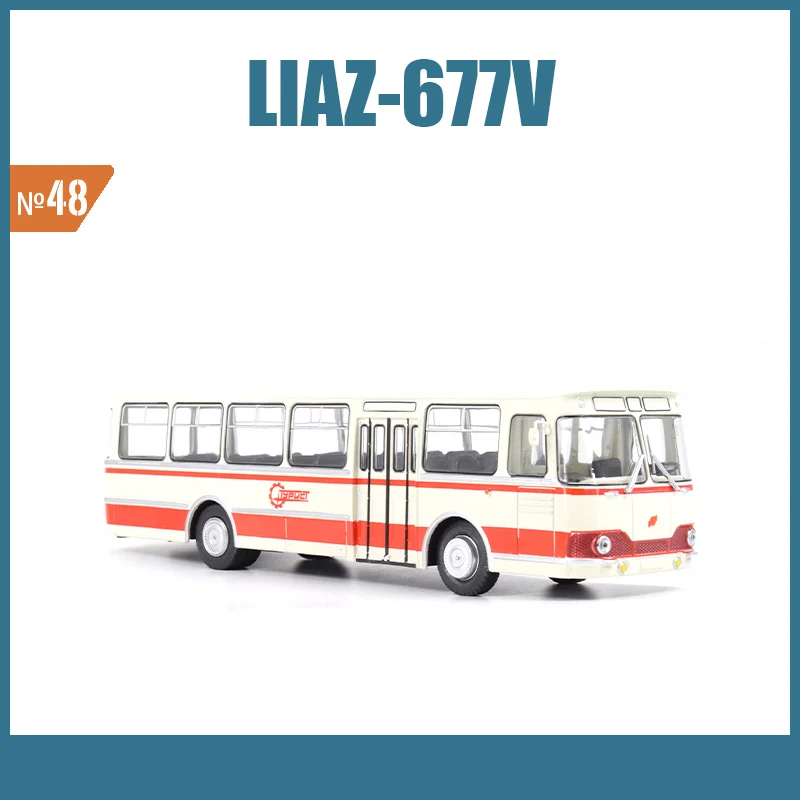

Diecast 1:43 Scale LIAZ, Russia LIAZ-677V Tourist Coach Coach JAVN048 Alloy Model Display Collectible Toy Gift