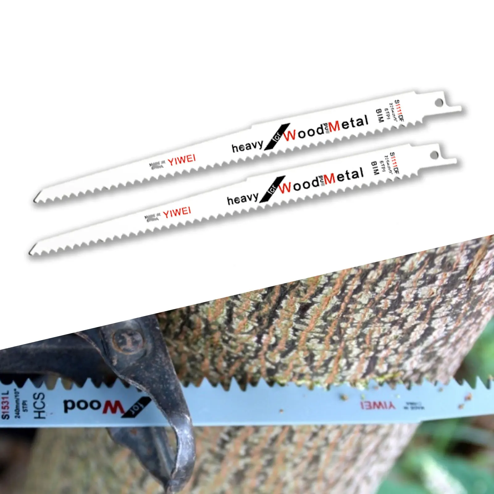 2Pcs/Set Durable Reciprocating Saw Blade High Quality Orchard Tree Branch Fast Cutting Wood Equipment HCS Parts Curve Saw Knife 2pcs 18 20 inch metal chainsaw chain 72 76 drive electric saw accessory replacement chainsaw saw chain wood cutting parts