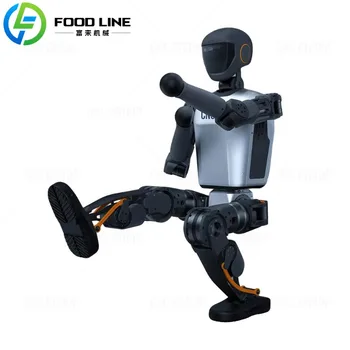 Robot umanoide AI con percezione del terreno in tempo reale e controllo del movimento completo del corpo per l'automazione industriale