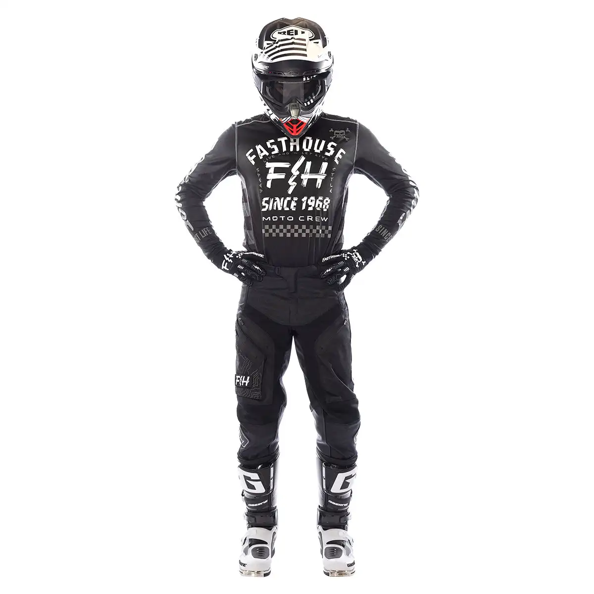 Traje de Moto fh, conjunto de equipo de Motocross, Jersey todoterreno con bolsillo y pantalones, ropa de carreras MX, 2023