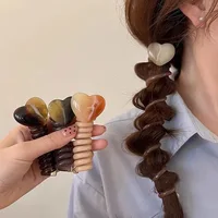 Minimalist Bubble Braid Headband High-quality and Caring Phone Line Hair Loop Tied Ponytail Braid Hair Rope headband - Image 2