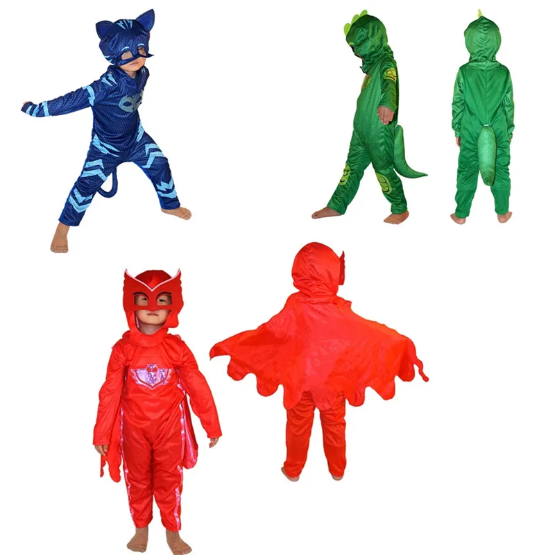Supereroe Cosplay Catboy Gekko Owlette Halloween Costume Party Kids Anime Christmas Masquerade Clothe Childre Kids Birthday Gift