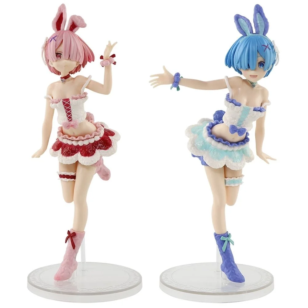Twin Sisters Rem anime figure - grouped view