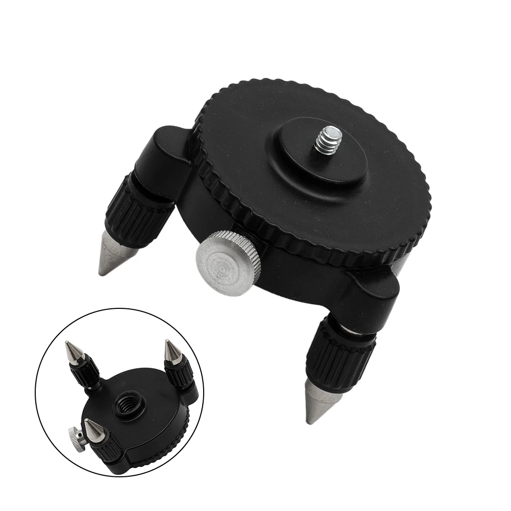 

1Pcs 360 Degree Level Adapter Meter Bracket Laser Level 1/4" Interface Adjustable Rotation 12 Lines Metal Tripod Bracke