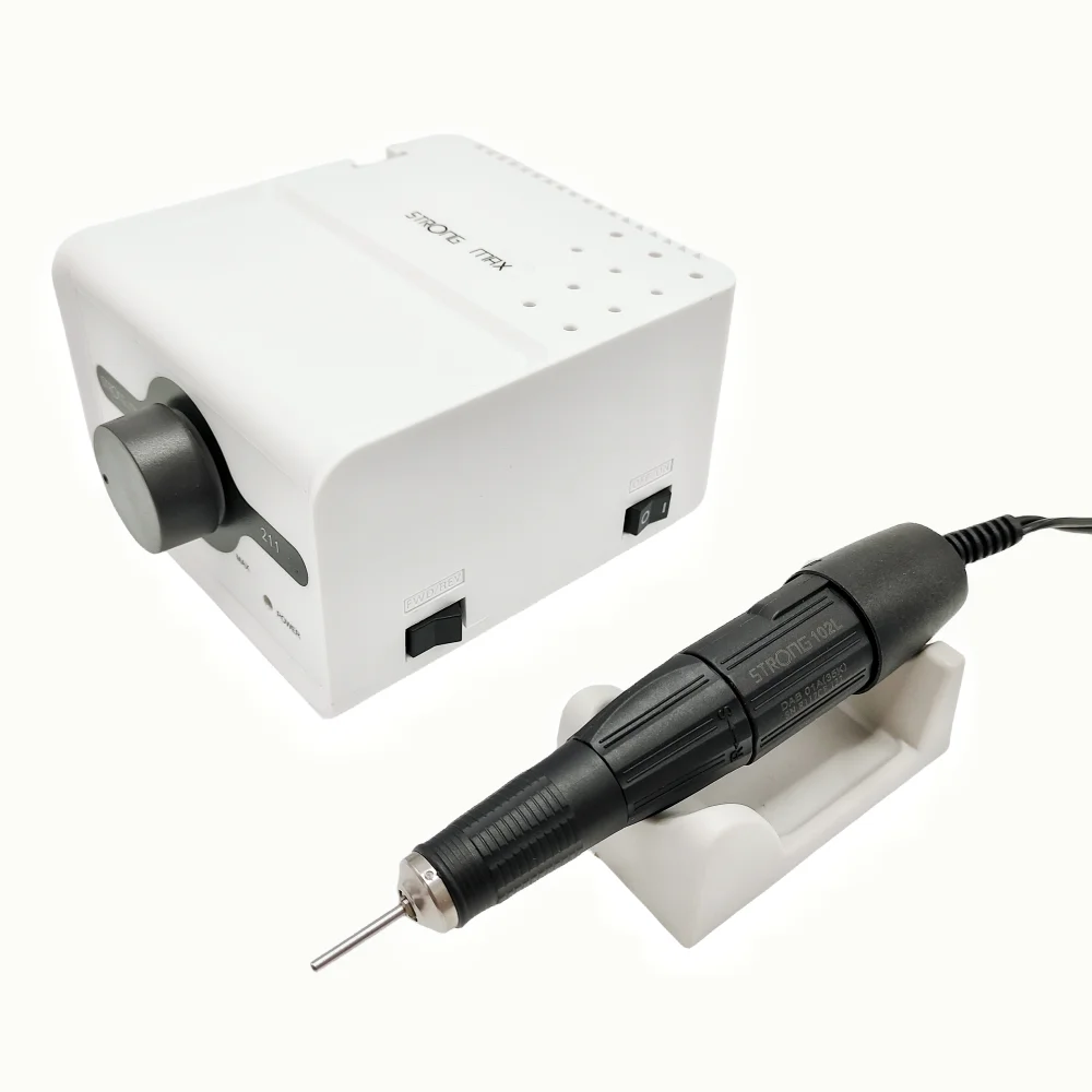 65W Strong Max 211 Dental Electric Nail Drill 35K 102L Handle Milling Cutter Manicure Micro Motor Grinding Machine Nail File Set 4