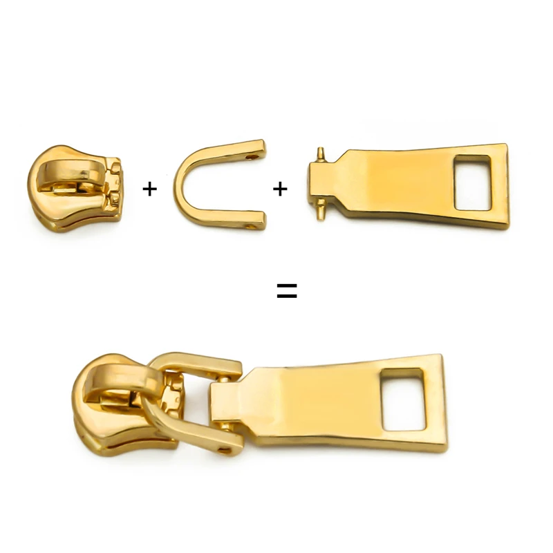 2pcs Detachable Zipper Pullers Zipper Sliders Head Zippers Fixer Repair kits for Backpack Coat Bag DIY Sewing Craft Accessories