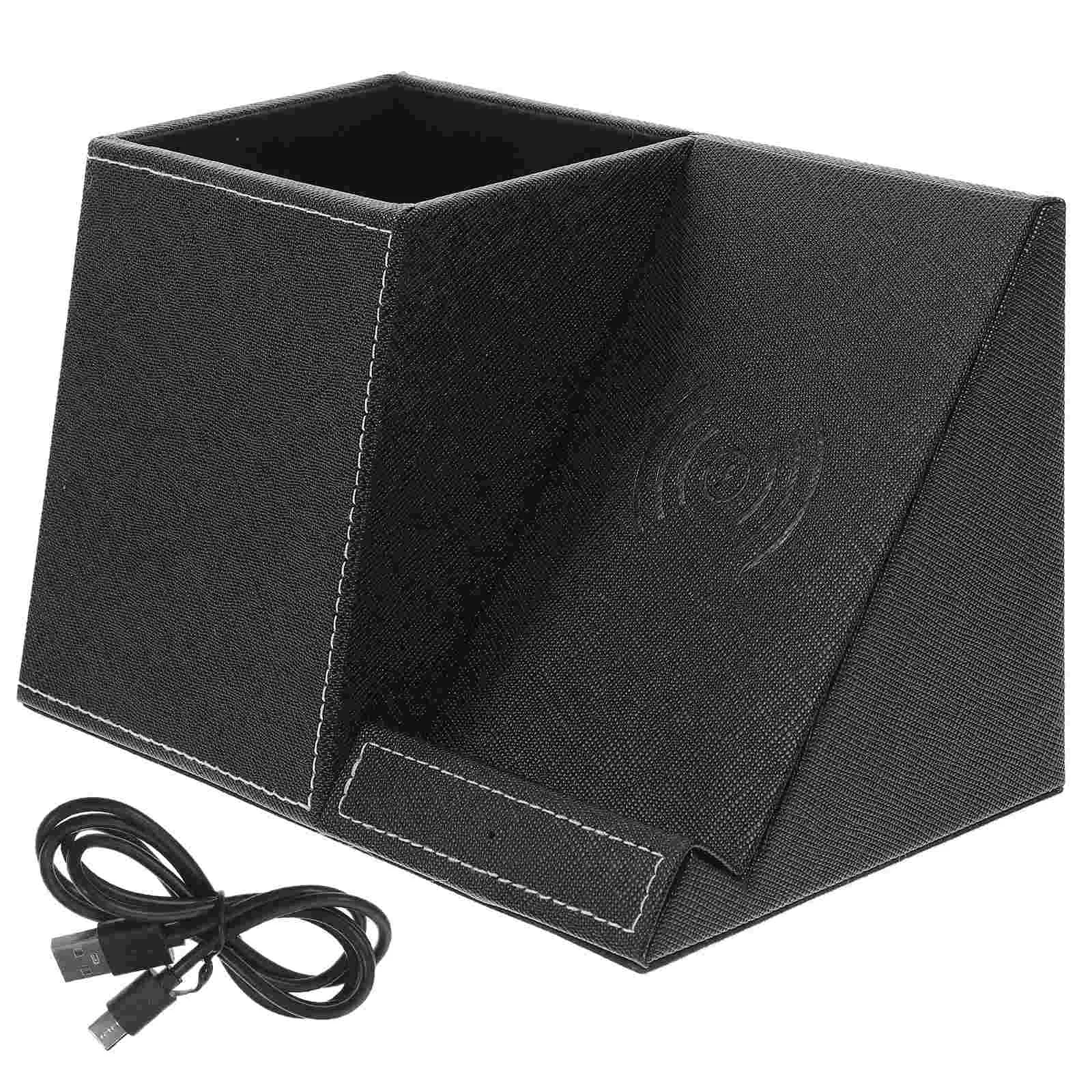 

Беспроводная подставка для ручек, быстрое зарядное устройство, прикроватный столик, Настольная Подставка для зарядки, невидимая деревянная подставка для офиса