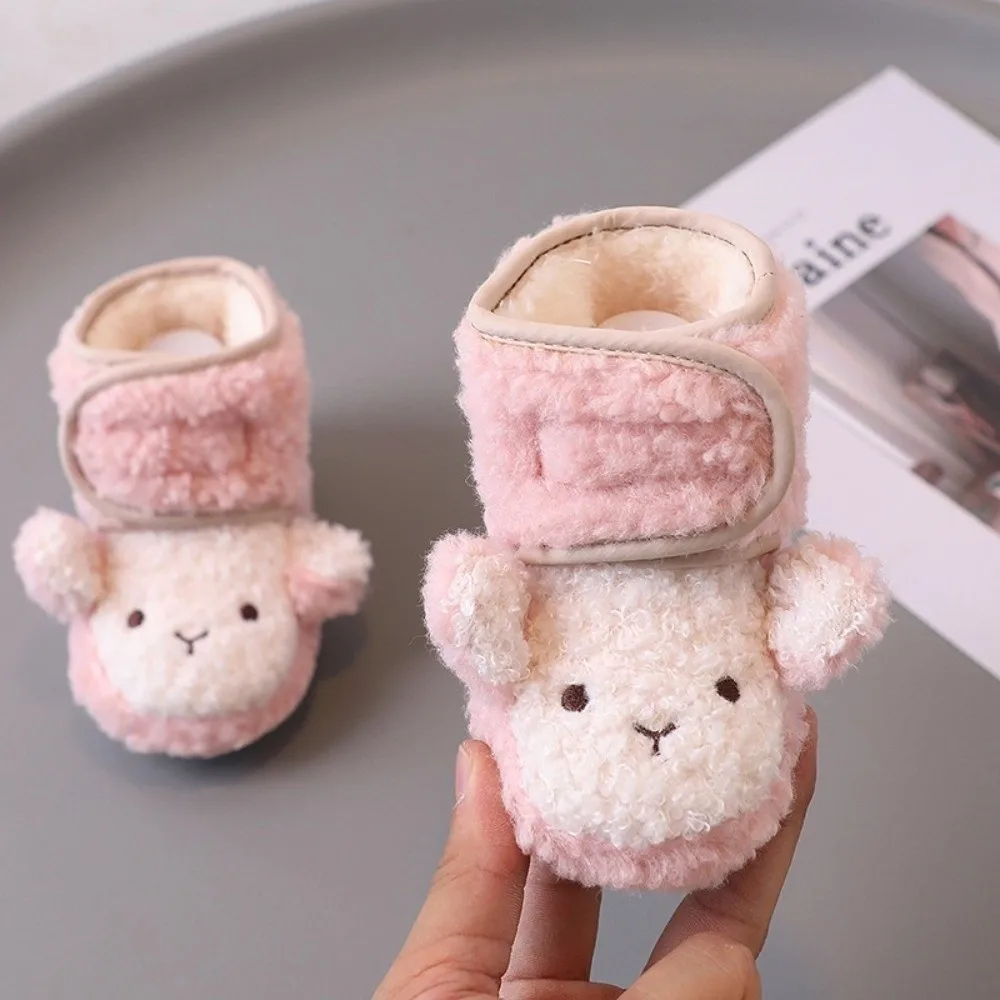 Warm Cute Monkey Newborn Shoes Slipper Soft Comfortable Infant Girls Boys Toddler Crib Boots Anti-Slip Socks Girls Boys