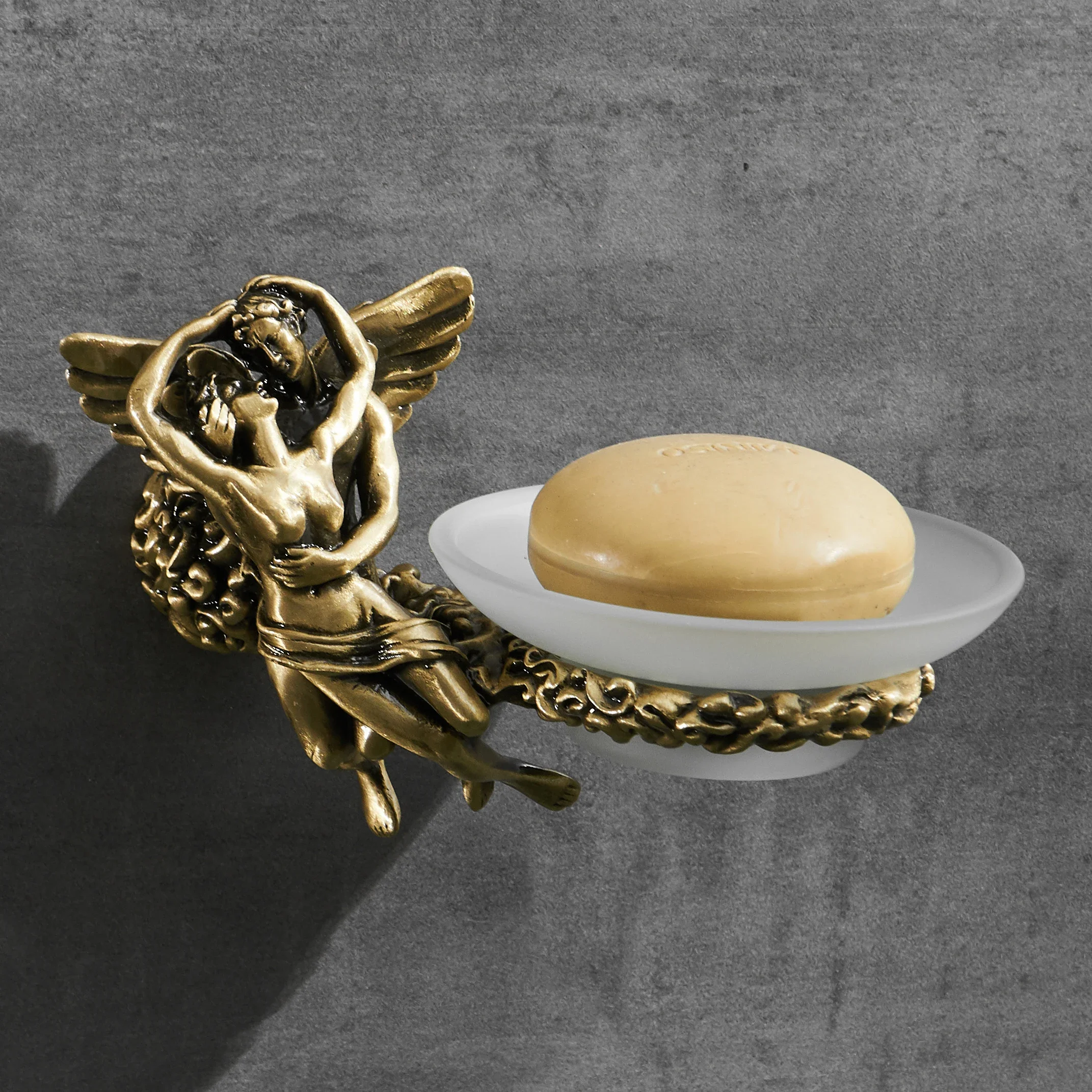WANFAN Romantic Series MB-0819B Bronze Bathroom Wall Mounted Toilet Ring Paper Holder