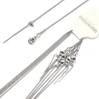 5 pièces/lot plaqué or 18 carats amovible 50cm en acier inoxydable boîte de bricolage serpent croix lien chaîne collier femmes pendentif à breloque bijoux 2