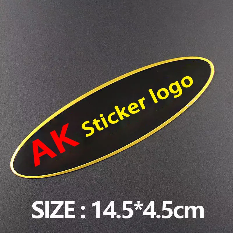 Motorcycle accessories Motorcycle Stickers For Ak Exhaust Pipe Decals High Temperature Resistant Metal Aluminum Waterproof Motorcycle Accessories yamaha Sticker