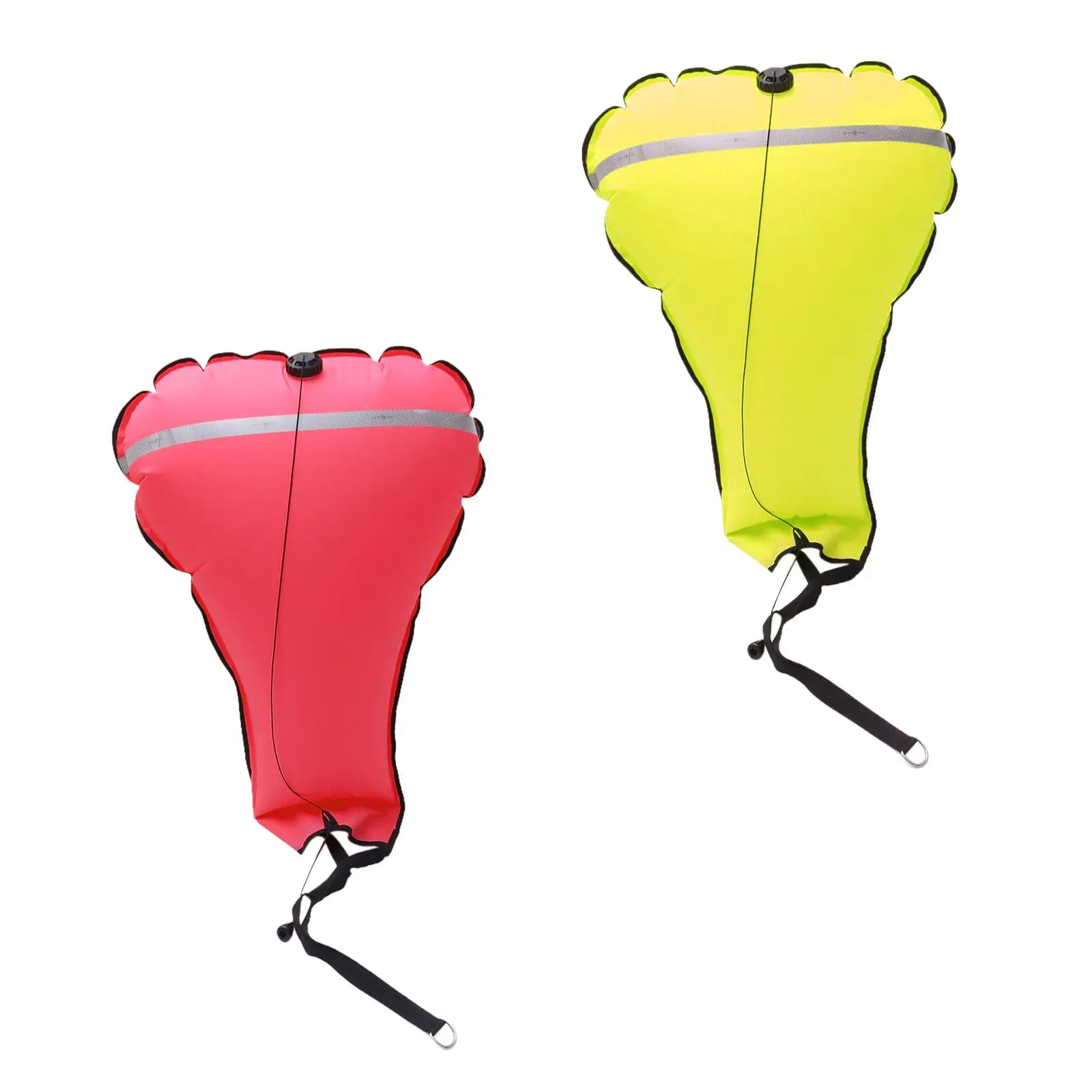 Scuba Diving Float Buoy Gear Reflective Band Dive with Valve Salvage Lift Bag 140lb for Beach Adults Water Sports Diver Outdoor