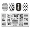 Nail Art Stamp MouTeen071 Cartoon Gesture Finger Nail Plates Stamp King Manicure Set For Nail Art Stamping 6