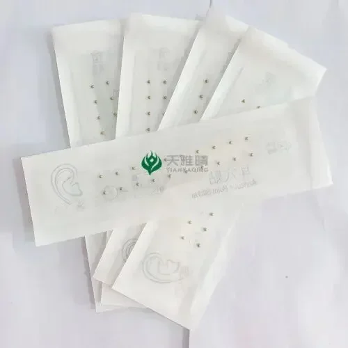 100PCS Transparent Ear Point Stickers Ear Pressure Stick Acupuncture Auricular Ear Stickers Massage 5