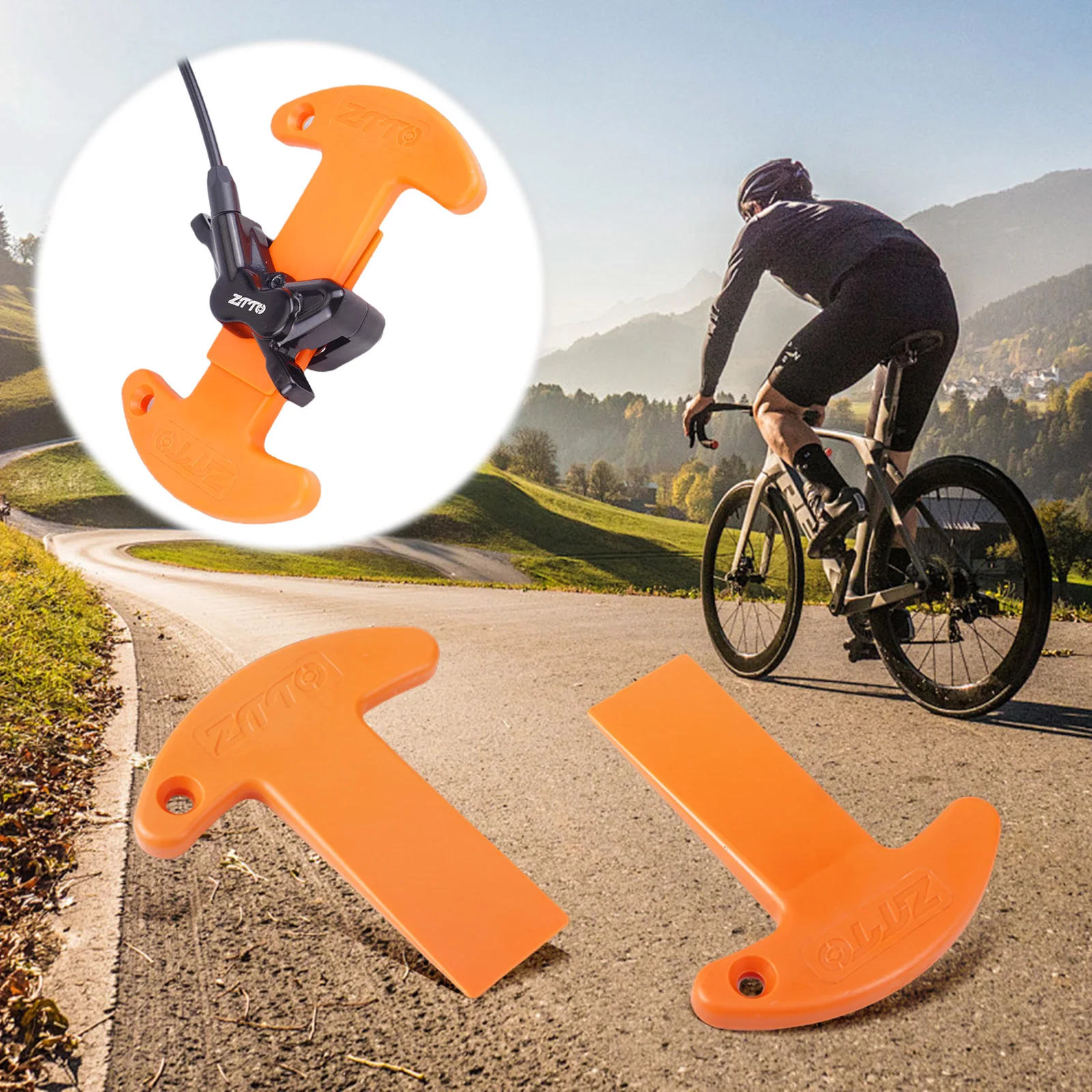 Bike Hydraulic Disc Brake Piston Press Tool Plastic Bicycle Hydraulic Disc Piston Compressor Tool for Brake Caliper Adjustment