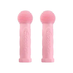 Non-Slip Rubber Handlebar Grip Covers for Kids' Scooters and Bikes (Pink)