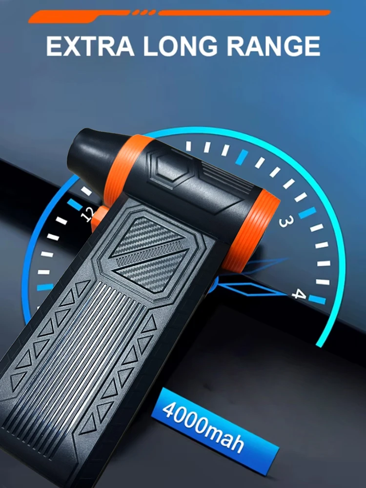 150000RPM Powerful Air Blower Wind Speed 52m/s Wireless Turbo Fan Jet Brushless Turbo Jet Blower Blowing Force 430g Air Blow Gun