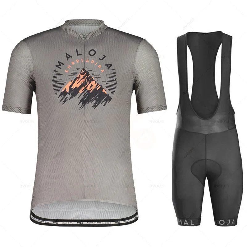 Maloja Cycling Jersey Set for Men, Breathable, Team Racing, Sport