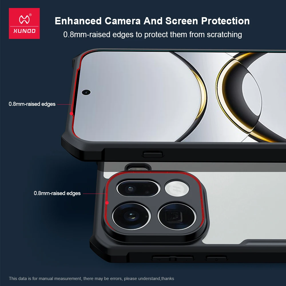 Xundd Airbag Shockproof Matte Transparent Protective Phone Case