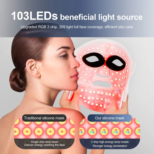 69062-96f610.jpg Silicone LED Mask Face With Neck 7 Colors LED Photon Red Light Infrared Therapy Flexible Facial Mask Repair Skin Wireless Use