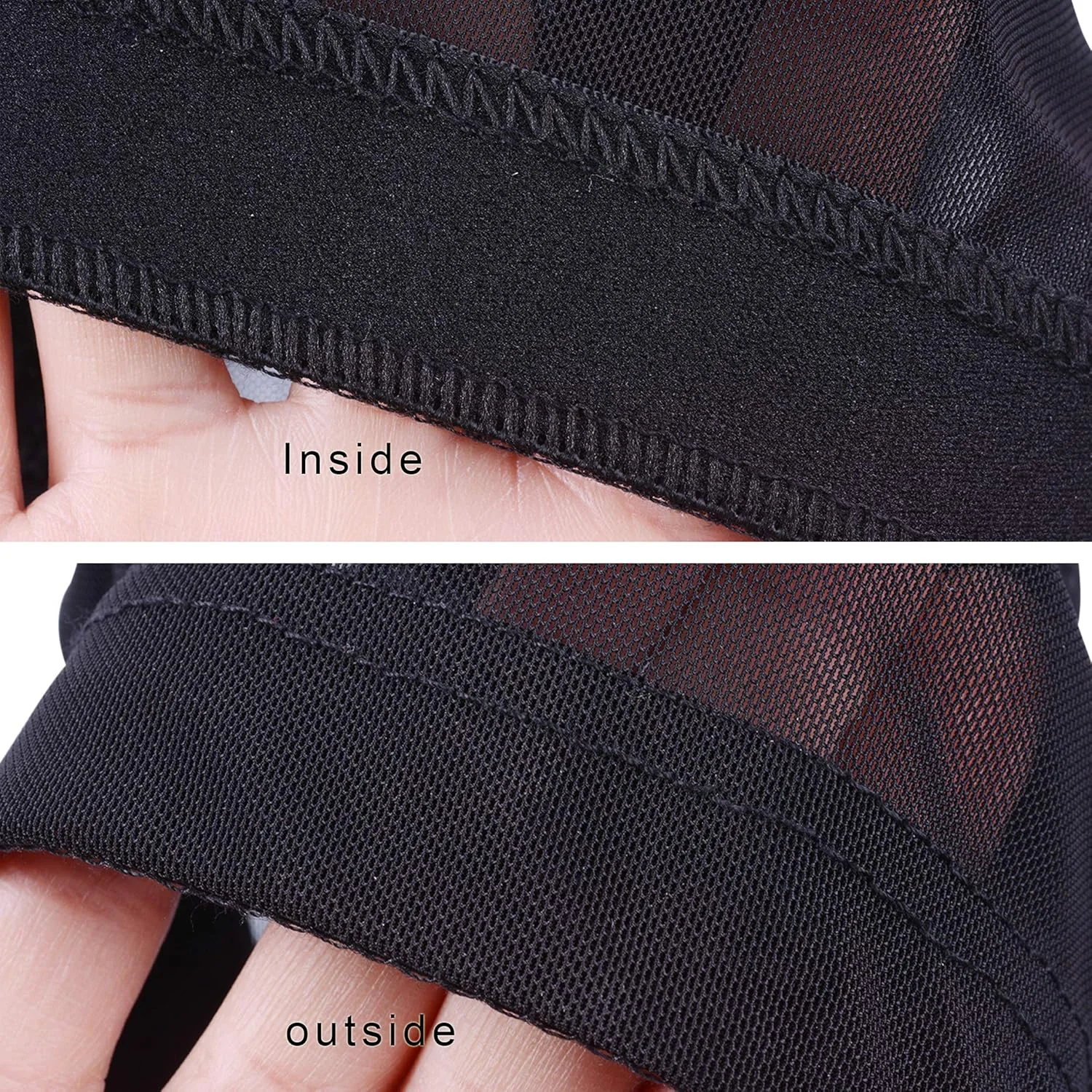 Mesh wig cap for making wigs, black mesh dome cap, M-type hair net, dome cap, elastic stick