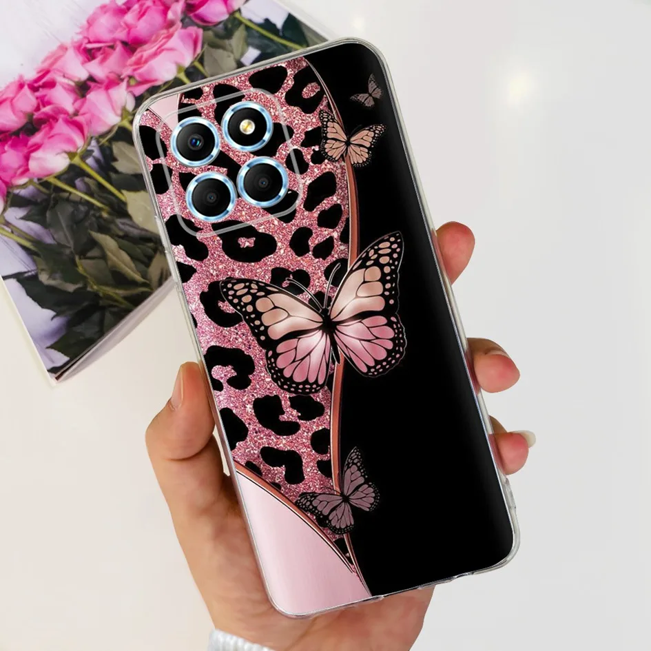 Fashion Butterfly Flower Soft Silicone Shockproof Phone Case Cover
