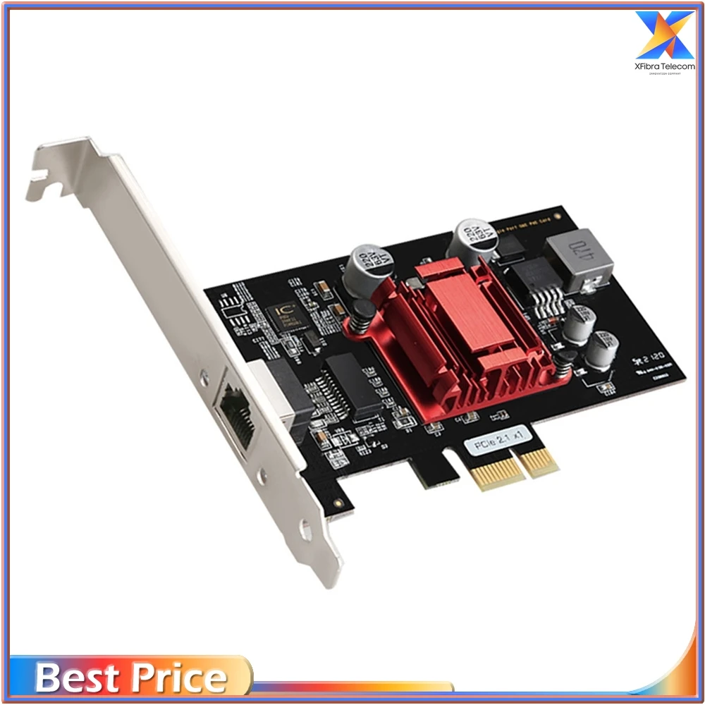 

PCI Express GigE Vision PoE + Framer Grabber, 1 Gigabit Ethernet Port, 10 Mbps, 100 Mbps, 1000Mbps, Lan Card Based on I210