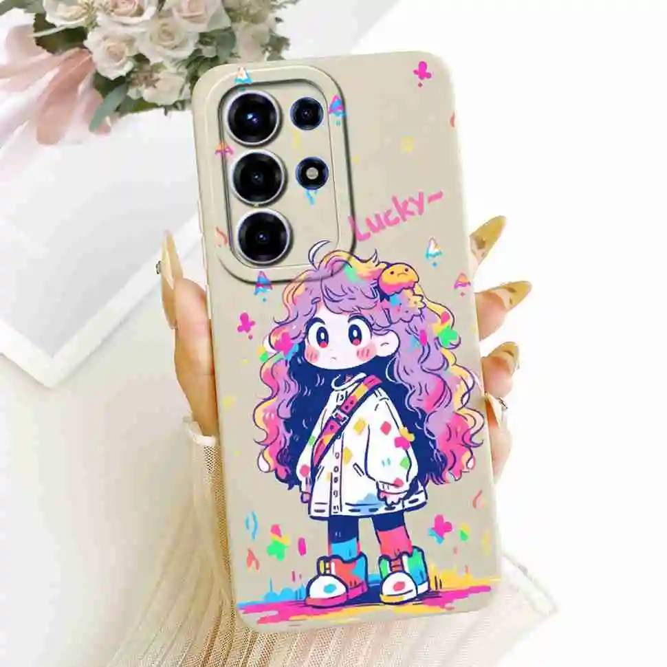 Floral Silicone Soft Shockproof Back Cover Case