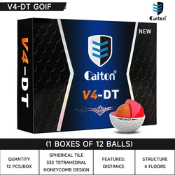 Caiton Pro Golf Balls - Enhanced Distance, Superior Control, Premium Feel, Tournament Quality (Various Pack Sizes) (12Pcs Golf Ball)
