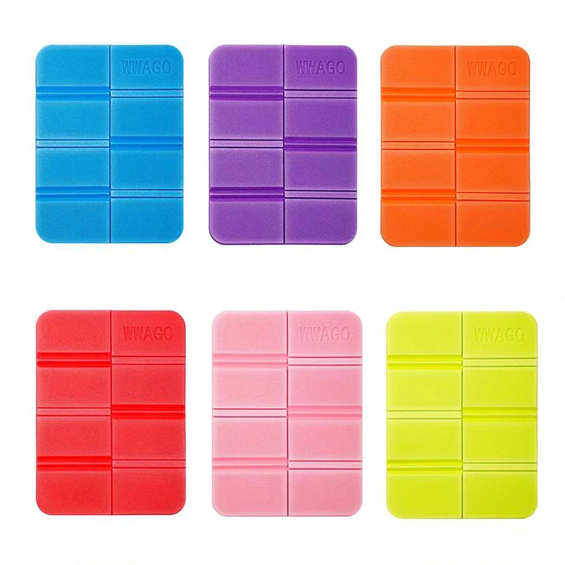 Beach Camping Mat Foldable Portable Small Picnic Pad Waterproof Moisture-proof Pads Outdoor XPE Foam Folding Seat Cushion 1pc camping mats