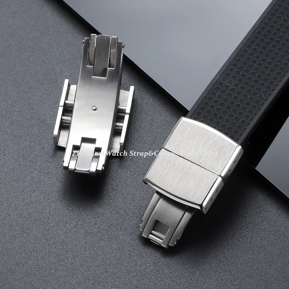 Universal Fast Release Steel Brush Strap with Fold Buckle Double Click Butterfly Clasp - Fashion Edition
