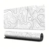 1Pcs Gaming Mouse Large Keyboard Pad 30x80x0.2cm Topographic Mouse Pad Black and White Mouse for Keyboard with Anti-Sl 5