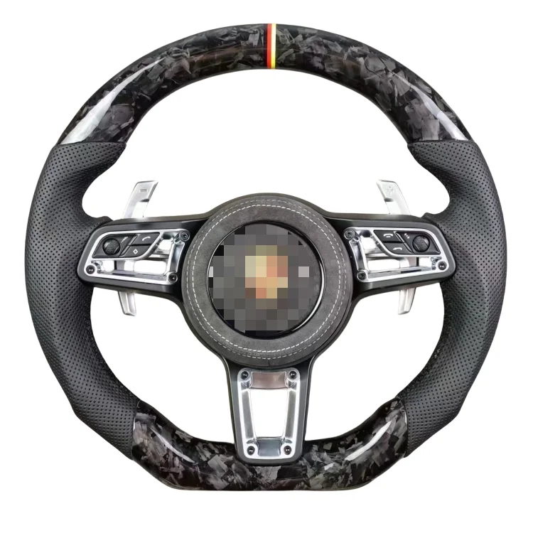 

Рулевое колесо из 100% углеродного волокна, подходит для Porsche Cayenne, Macan,panamera, Автомобильный руль 911