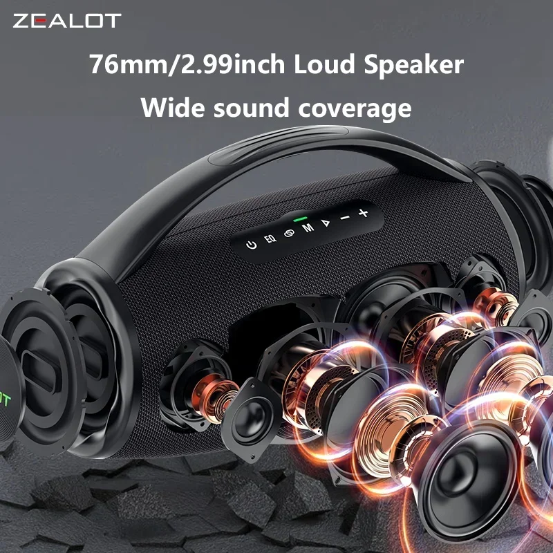 ZEALOT-S97M ワイヤレススピーカー 1 マイク付き ZEALOT-S97M ワイヤレススピーカー 1 マイク付き ZEALOT-S97M
