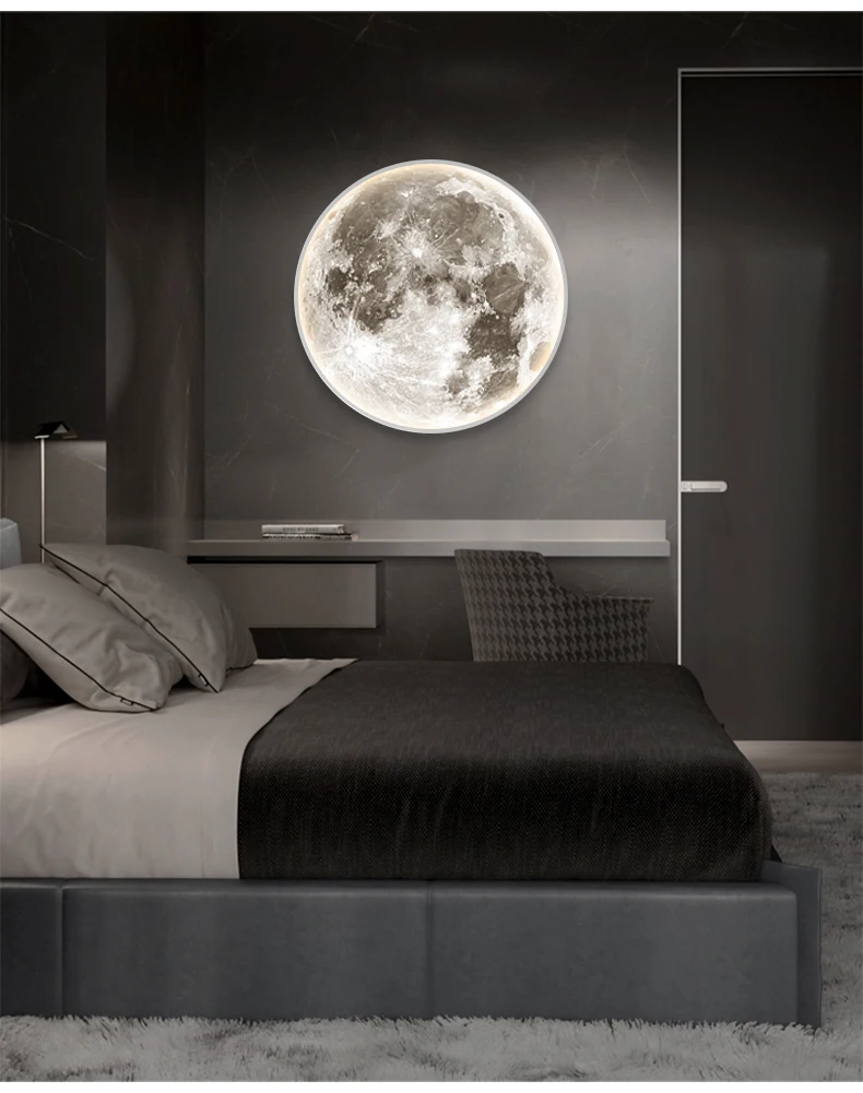 Hot Selling LED Moon Wall Lamp For Aisle Bedroom Kid's Room Foyer Dining Room Corridor Stairway Coffee Hall Office Indoor Light wall night light