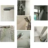300 Holes High Pressure Rainfall Shower Head Water Saving 3 Color Chrome Black White Sprayer Nozzle Bathroom Accessories 6