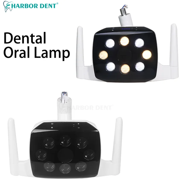8 Bulds Dental Oral Operation Lamp With Touch Screen Adjustable Induction Sensor Cold Light Dentistry Clinic Equipment
