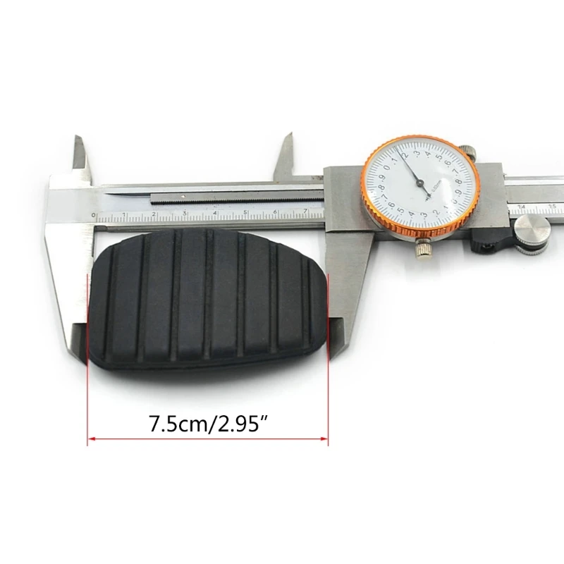 르노 브레이크 페달 패드용 브레이크 클러치 페달 패드, 검정색 고무