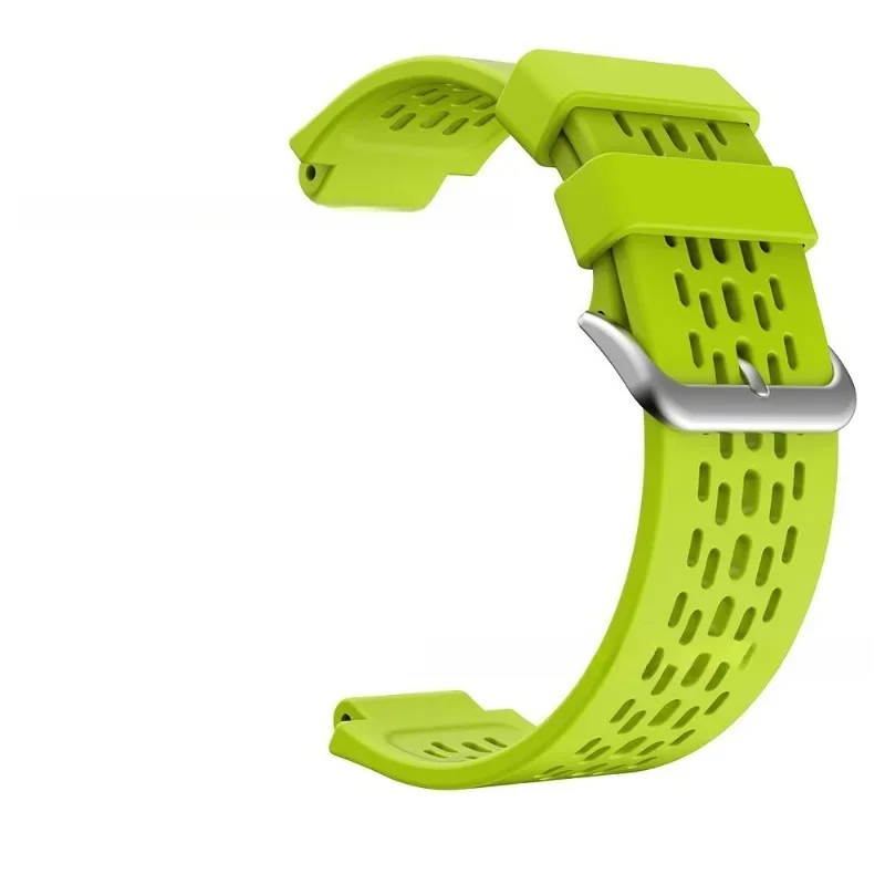 Breathable Sport Silicone Replacement Watch Band, 24mm