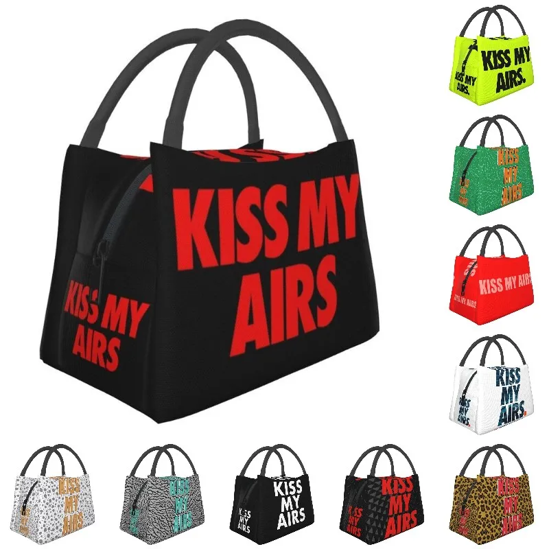 

Kiss My Airs Insulated Lunch Tote Bag for Women Resuable Cooler Thermal Bento Box Work Travel Fruit Fresh Storage Bag